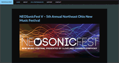 Desktop Screenshot of neosonicfest.org