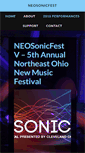 Mobile Screenshot of neosonicfest.org