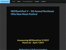Tablet Screenshot of neosonicfest.org